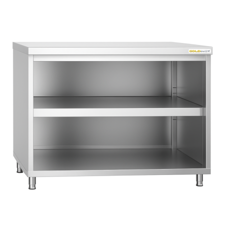 Meuble bas inox 1400 x 800 mm PREMIUM / GOLDINOX