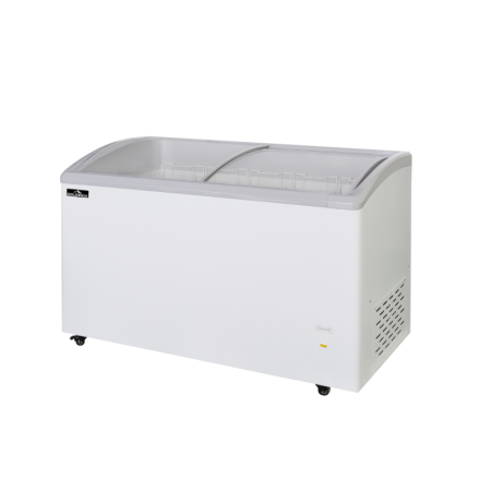 Congélateur coffre vitré 462 Litres (1545 x 695 x 860 mm) sur roulettes PREMIUM / GOLDINOX