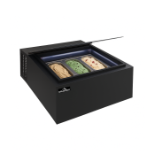 Vitrine à glace noire à poser 3 x 5 litres PREMIUM / GOLDINOX