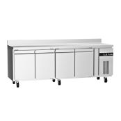Table réfrigérée adossée Tropicalisée 4 portes PREMIUM - GOLDINOX