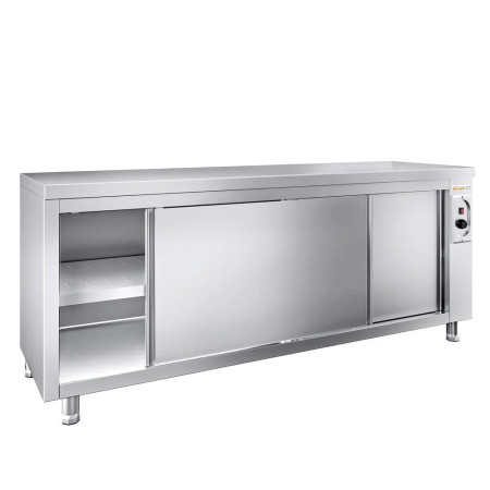 Meuble bas inox chauffant 2000 x 700 mm / GOLDINOX