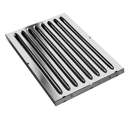 Filtre à choc en inox 495x495x20mm pour modèle TH et EH profondeur 900mm PREMIUM - GOLDINOX