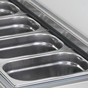 Vitrine à ingrédients réfrigérée 1400x335mm (6x GN1/4) IDEAL - GOLDINOX
