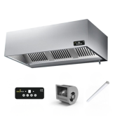 Hotte murale avec moteur 1000x900x450 mm avec variateur, éclairage, filtre et robinet de vidange PREMIUM / GOLDINOX