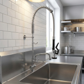 Douchette professionnelle col de cygne + mitigeur ECO / GOLDINOX