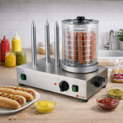 Machine à hot dog professionnelle 4 plots - GOLDINOX