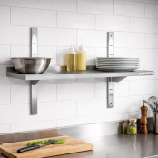 Etagère murale inox 1000 x 300 mm PREMIUM / GOLDINOX 