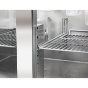 Saladette réfrigérée vitrée compacte 2 portes PREMIUM - GOLDINOX