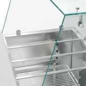 Saladette réfrigérée vitrée compacte 2 portes PREMIUM - GOLDINOX