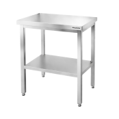 Table de travail en inox Bar 600x600 mm avec 3 étagères inférieures PREMIUM - GOLDINOX