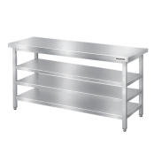 Table de travail en inox Bar 1500x800 mm avec 3 étagères inférieures PREMIUM - GOLDINOX