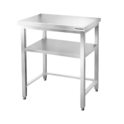 Table de travail en inox Bar 600x500 mm avec renfort PREMIUM - GOLDINOX