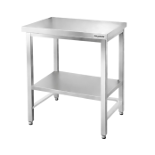 Table de travail en inox Bar 600x500 mm avec renfort PREMIUM - GOLDINOX