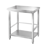 Table de travail en inox Bar 700x700 mm avec renfort PREMIUM - GOLDINOX