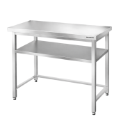 Table de travail en inox Bar 1200x700 mm avec renfort PREMIUM - GOLDINOX