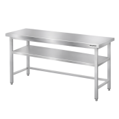 Table de travail en inox Bar 1400x600 mm avec renfort PREMIUM - GOLDINOX