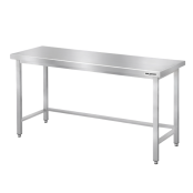 Table de travail en inox Bar 1400x700 mm avec renfort PREMIUM - GOLDINOX