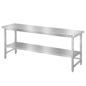 Table de travail en inox Bar 2000x600 mm avec renfort PREMIUM - GOLDINOX