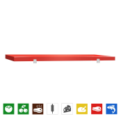 Plaque de découpe rouge 1600x500 mm (Conforme HACCP) PREMIUM - GOLDINOX