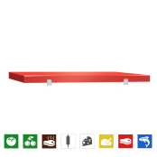 Plaque de découpe rouge 600x700 mm (Conforme HACCP) PREMIUM - GOLDINOX