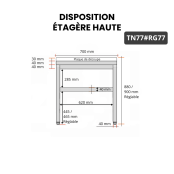 Table de travail en inox 700x700 mm avec plaque de découpe blanche PREMIUM - GOLDINOX