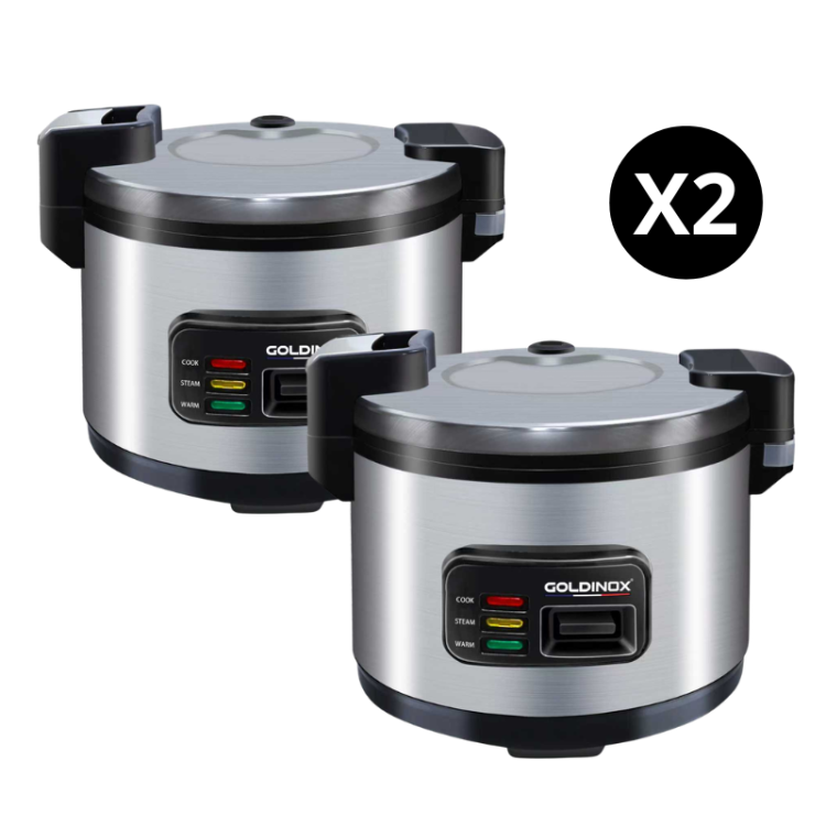 LOT DE 2 Cuiseurs à riz professionnel 13 Litres PREMIUM - GOLDINOX