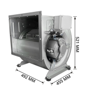 Moteur escargot 6250 m³/heure (Triphasé 380V) pour caisson PREMIUM - GOLDINOX