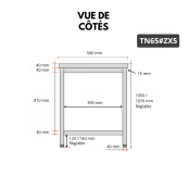 Table de travail en inox Bar 600x500 mm avec 1 étagère inférieure PREMIUM - GOLDINOX