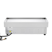 Plancha en acier lisse chromée électrique professionnelle 730x470 mm PREMIUM - GOLDINOX