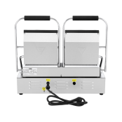Contact Grill Panini Double Rainuré Haut et Bas - 498 x 283 mm / GOLDINOX