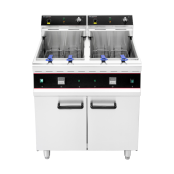 Friteuse électrique professionnelle sur coffre 21 + 21 Litres (20 kW) IDEAL - GOLDINOX