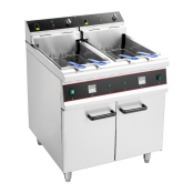 Friteuse électrique professionnelle sur coffre 21 + 21 Litres (20 kW) IDEAL - GOLDINOX