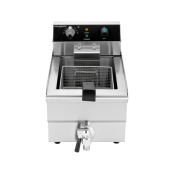 Friteuse électrique à poser professionnelle 10 Litres avec robinet de vidange (230V) IDEAL - GOLDINOX