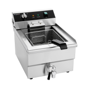 Friteuse électrique à poser professionnelle 16 Litres avec robinet de vidange (400V) IDEAL - GOLDINOX