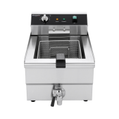 Friteuse électrique à poser professionnelle 16 Litres avec robinet de vidange (400V) IDEAL - GOLDINOX