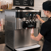 Machine à glace à l’italienne 2 parfums + 1 mix PREMIUM - GOLDINOX