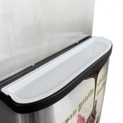 Machine à glace à l’italienne 2 parfums + 1 mix sur roulettes PREMIUM - GOLDINOX