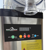 Machine à glace à l’italienne 2 parfums + 1 mix sur roulettes PREMIUM - GOLDINOX