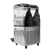 Machine à glace à l’italienne 2 parfums + 1 mix sur roulettes PREMIUM - GOLDINOX