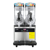Machine à glace à l’italienne 2 parfums + 1 mix sur roulettes PREMIUM - GOLDINOX