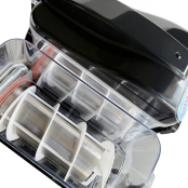 Machine à glace à l’italienne 2 parfums + 1 mix sur roulettes PREMIUM - GOLDINOX