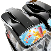 Machine à glace à l’italienne 2 parfums + 1 mix sur roulettes PREMIUM - GOLDINOX