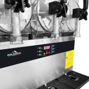 Machine à glace à l’italienne 2 parfums + 1 mix sur roulettes PREMIUM - GOLDINOX