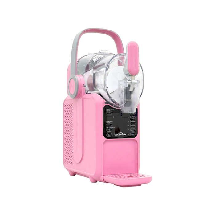 Machine à glace à l’italienne 2 parfums + 1 mix sur roulettes PREMIUM - GOLDINOX