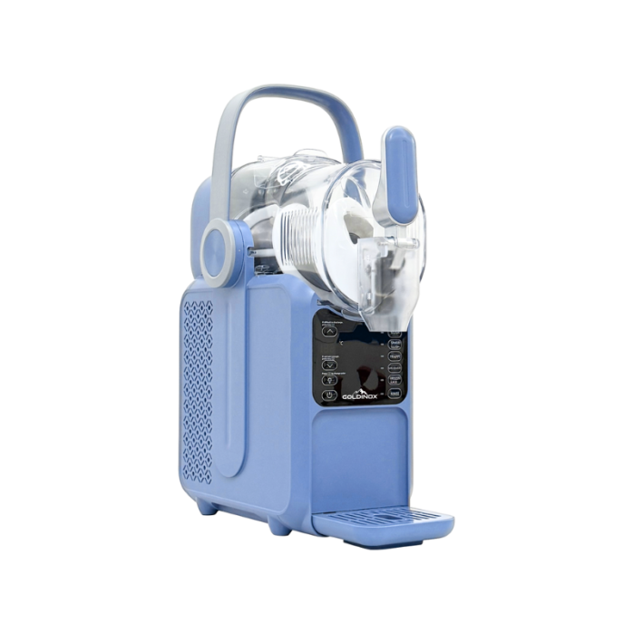 Machine à glace à l’italienne 2 parfums + 1 mix sur roulettes PREMIUM - GOLDINOX