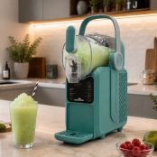Machine à glace à l’italienne 2 parfums + 1 mix sur roulettes PREMIUM - GOLDINOX