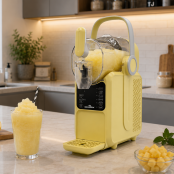 Machine à glace à l’italienne 2 parfums + 1 mix sur roulettes PREMIUM - GOLDINOX
