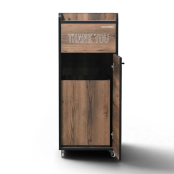 Poubelle snack "THANK YOU" en bois Baroque 100 Litres PREMIUM - GOLDINOX