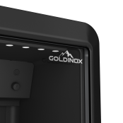 Armoire à boissons 240 Litres avec roulettes à l'arrière Full Black PREMIUM - GOLDINOX