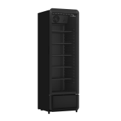 Armoire à boissons 280 Litres avec roulettes à l'arrière Full Black PREMIUM - GOLDINOX